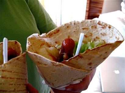 hot dog wrap