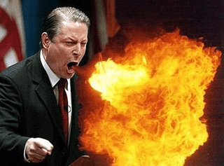 al gore breathing fire