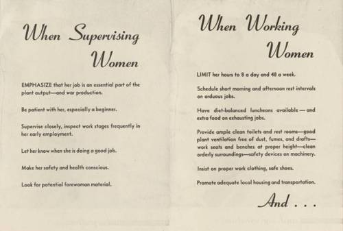 supervising and workign women