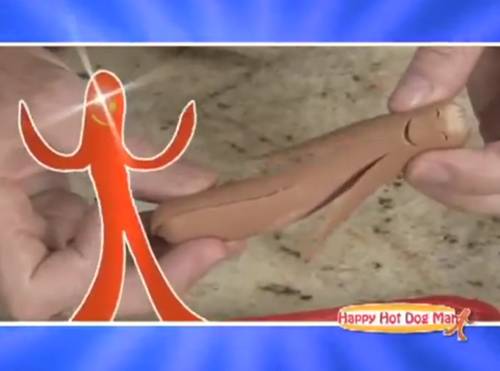 and I heard, as it were the noise of thunder, one of the four beasts saying, Come and see, and lo, it was a hot dog man, and death followed