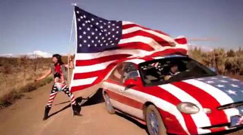 drive through the flag