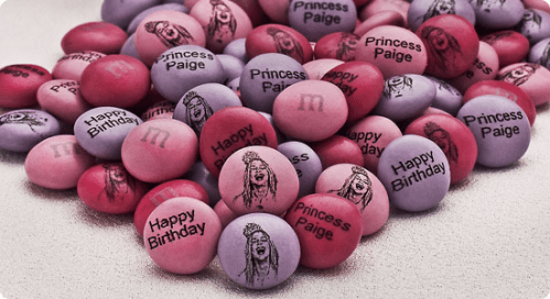 printed m&ms