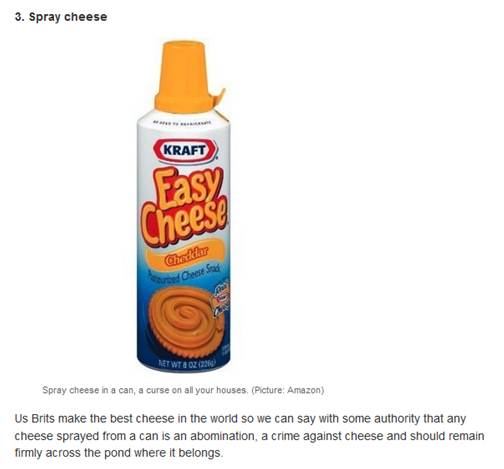 spray cheese