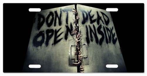 vanity licence plate walking dead
