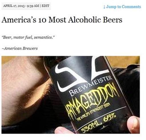 most alcoholic beers affotd