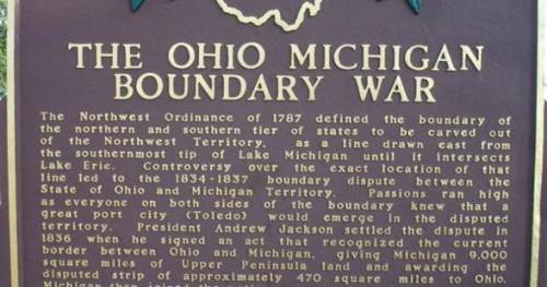 ohio michigan boundary war