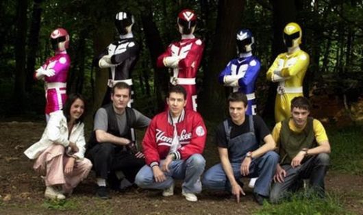 like the power rangers had a baby with a foreigner who calls everybody guy