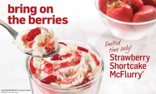 strawberry shortcake mcflurry