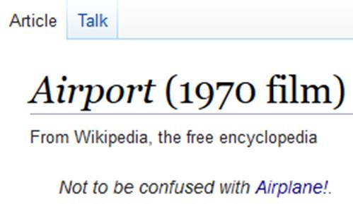 are you sure you don't mean airplane