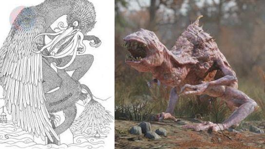 snallygaster side by side