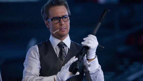 Justin Hammer holding gun