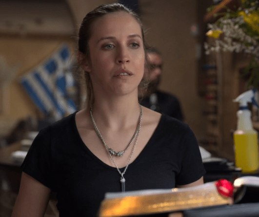 hostess at restaurant