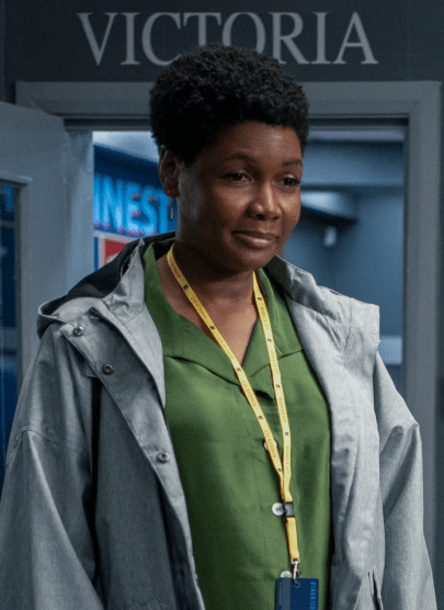 Sharon Fieldstone standing